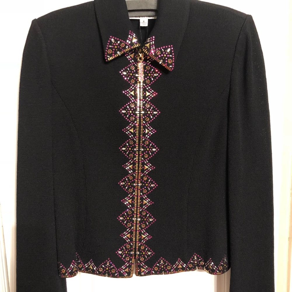 St. John Evening crystal embellished jacket.